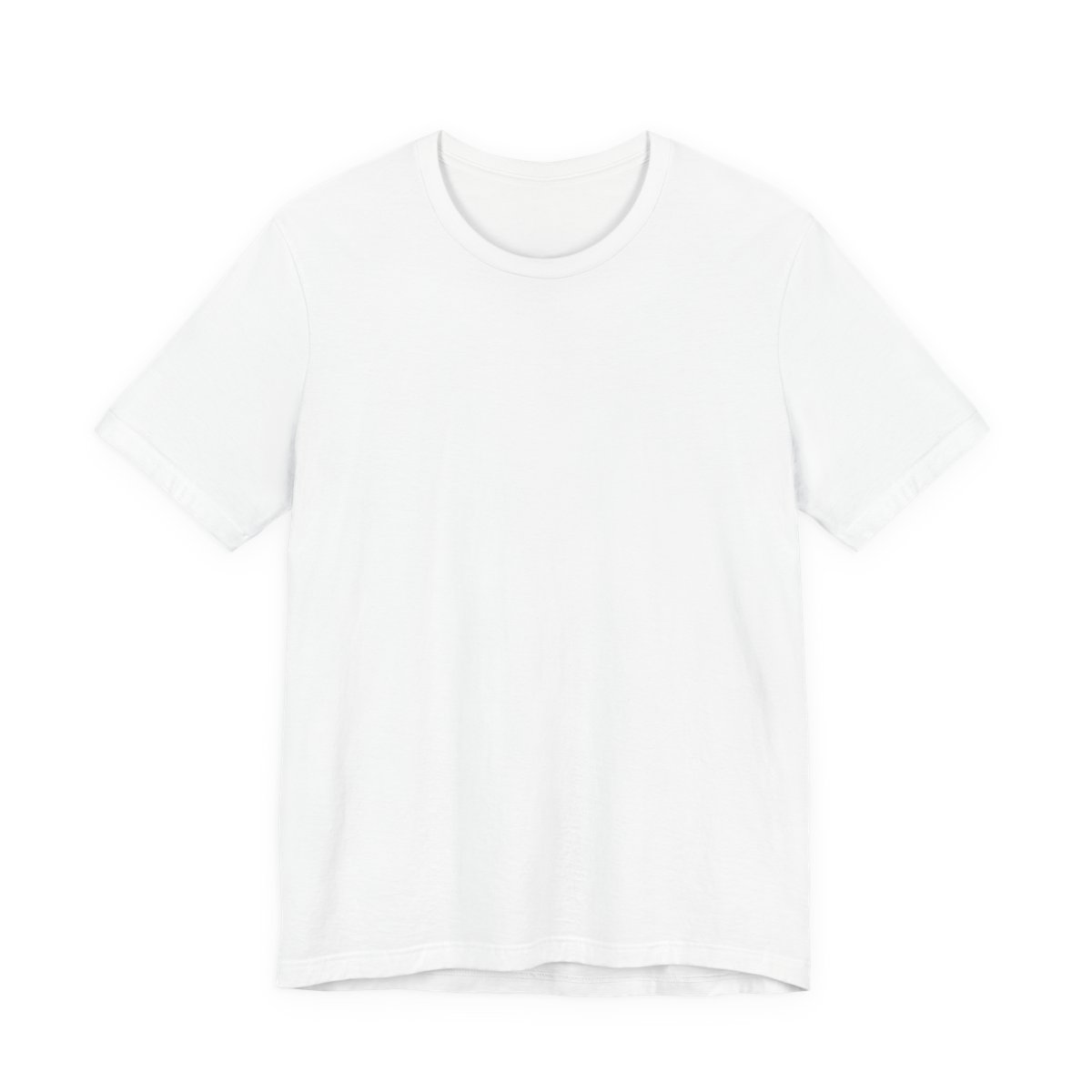 Sleeping on the Ground on Purpose printed on a white heavyweight tee