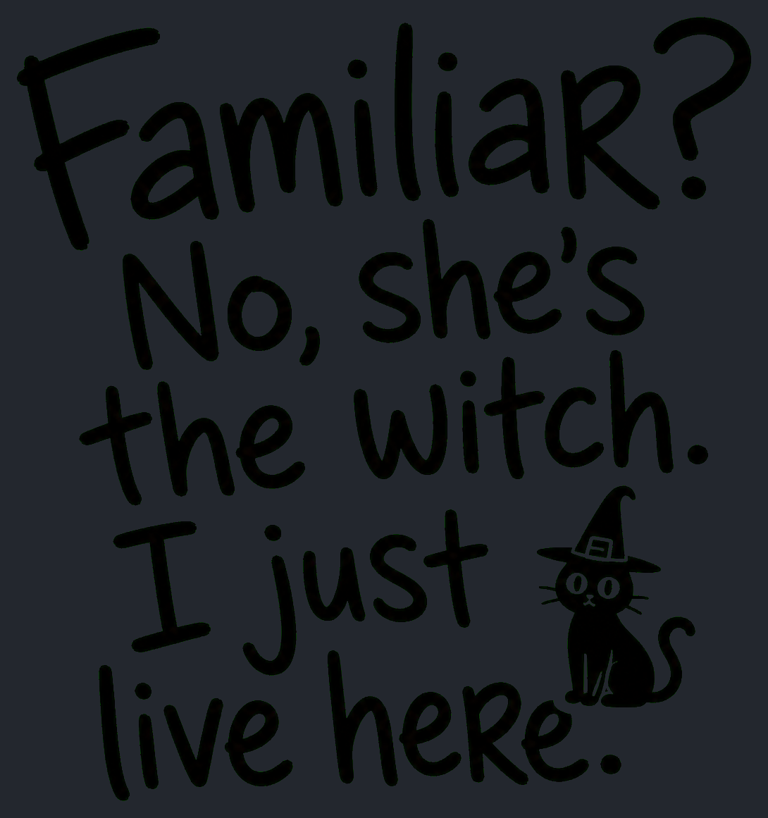 Close-up of the She Is the Witch, I Just Live Here artwork